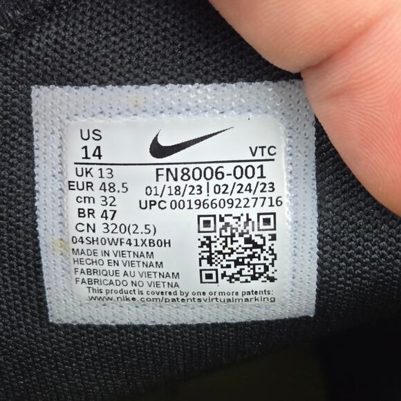 Nike Men 14 Air Max 270 Black Opti Yellow Casual Daily Gym Sneaker FN8006-001 - Picture 12 of 12